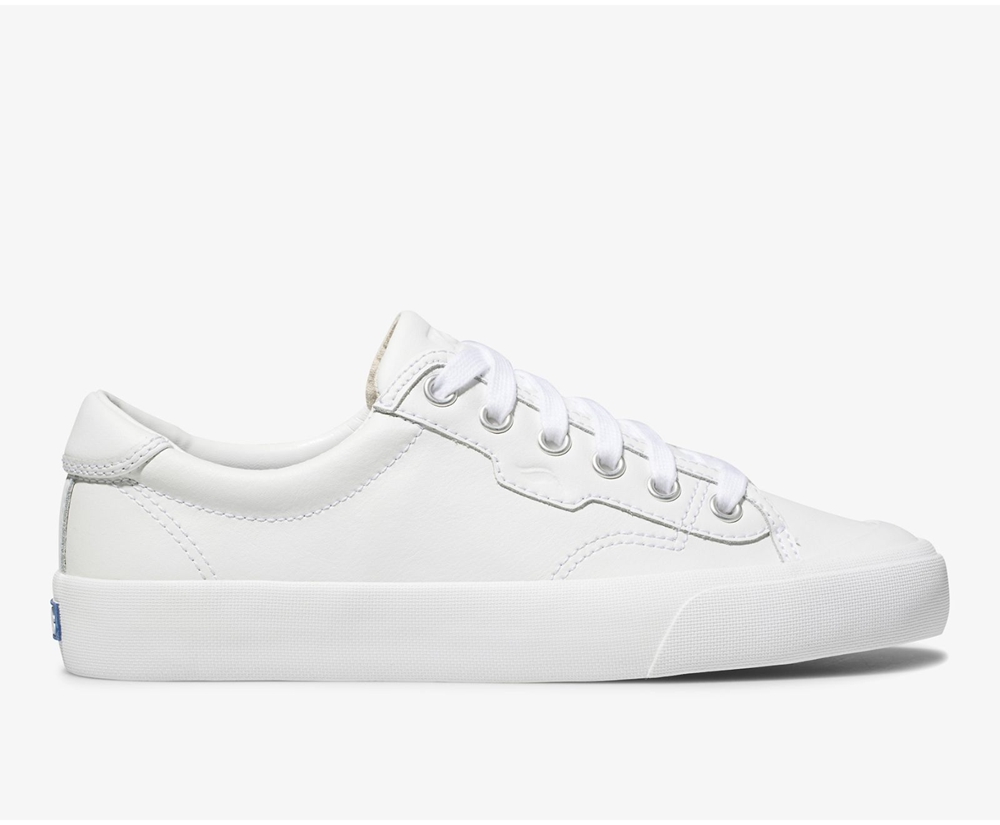 Keds Womens Sneakers White - Crew Kick 75 Leather - 761DKLEPQ